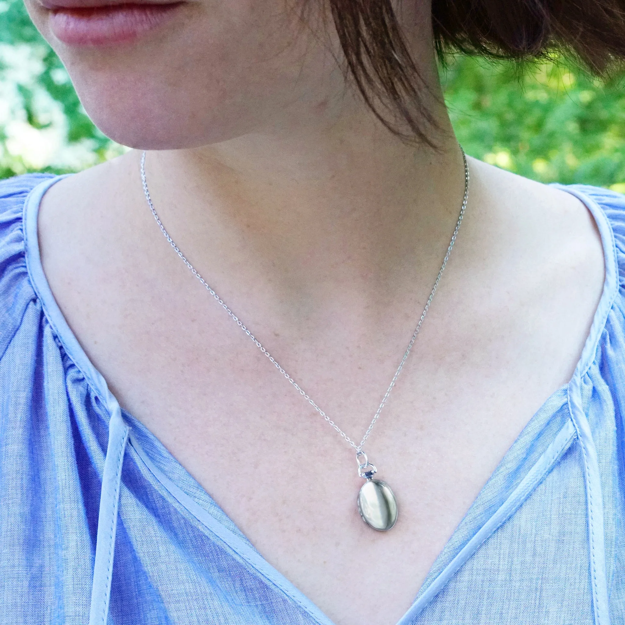 Petite "Anna" 17" Locket Necklace