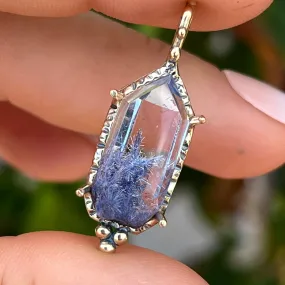 PRE-ORDER FOR AMY- 14k Gold Dumortierite Quartz Pendant