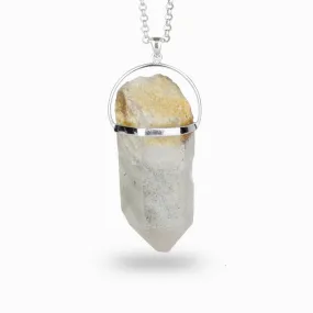 Quartz Point With Chlorite Necklace