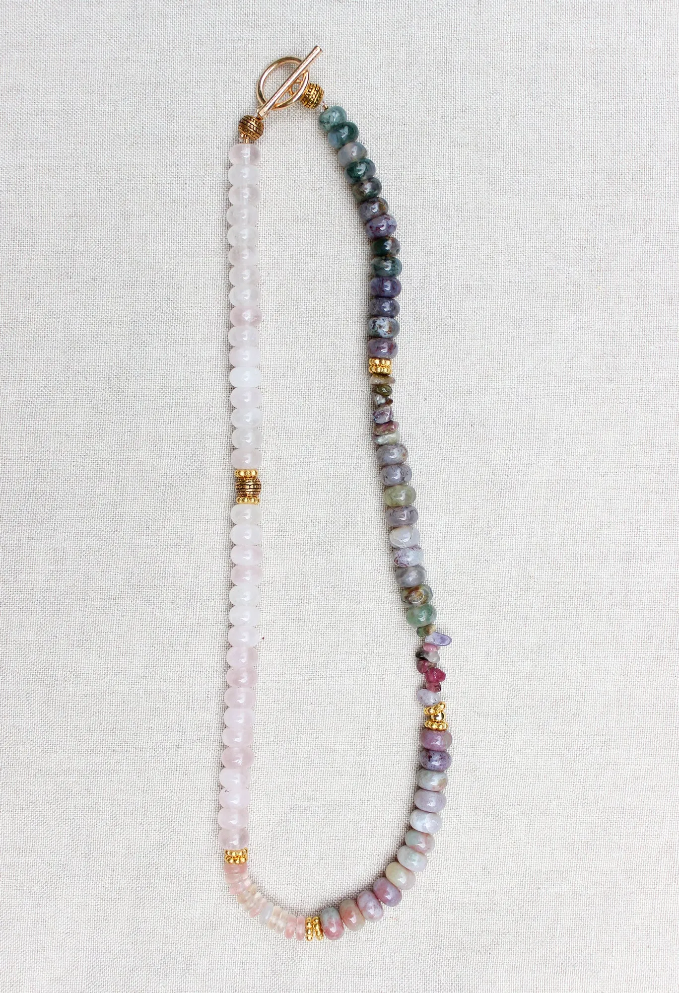 Quartz Rose Necklace