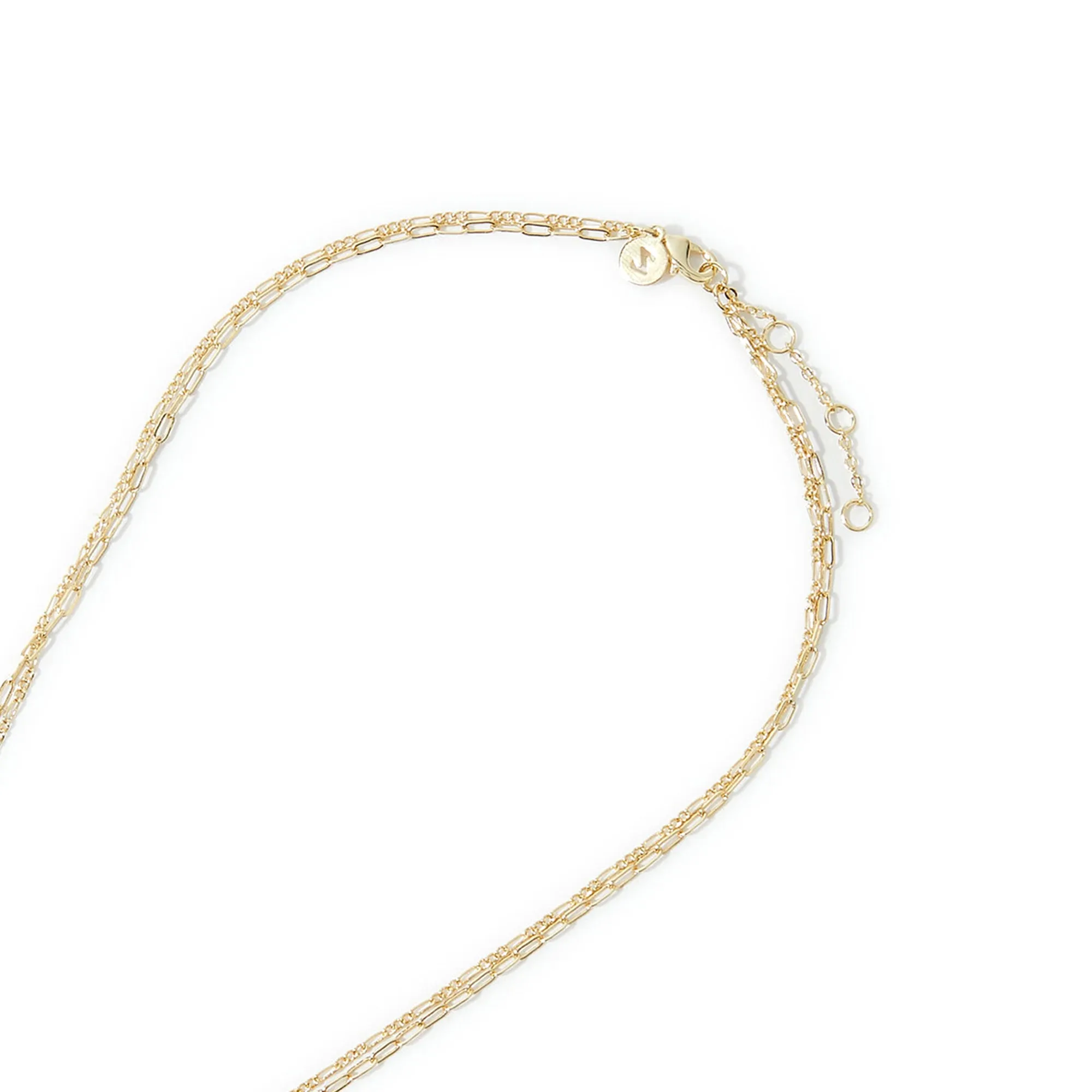 Real Gold Plated Layer Locket Pendant Necklace For Women By Accessorize London