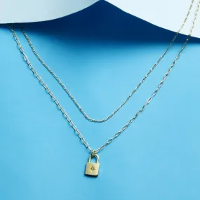 Real Gold Plated Layer Locket Pendant Necklace For Women By Accessorize London