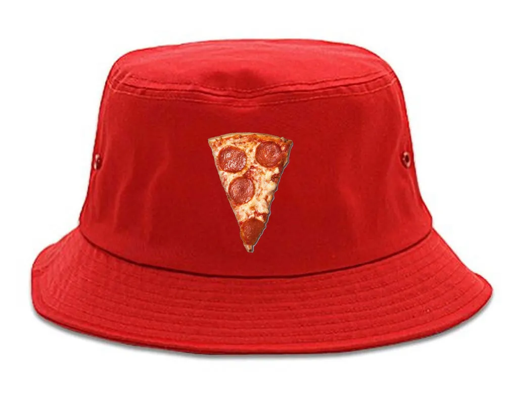 Real Pizza with Pepperoni Meme Bucket Hat Cap