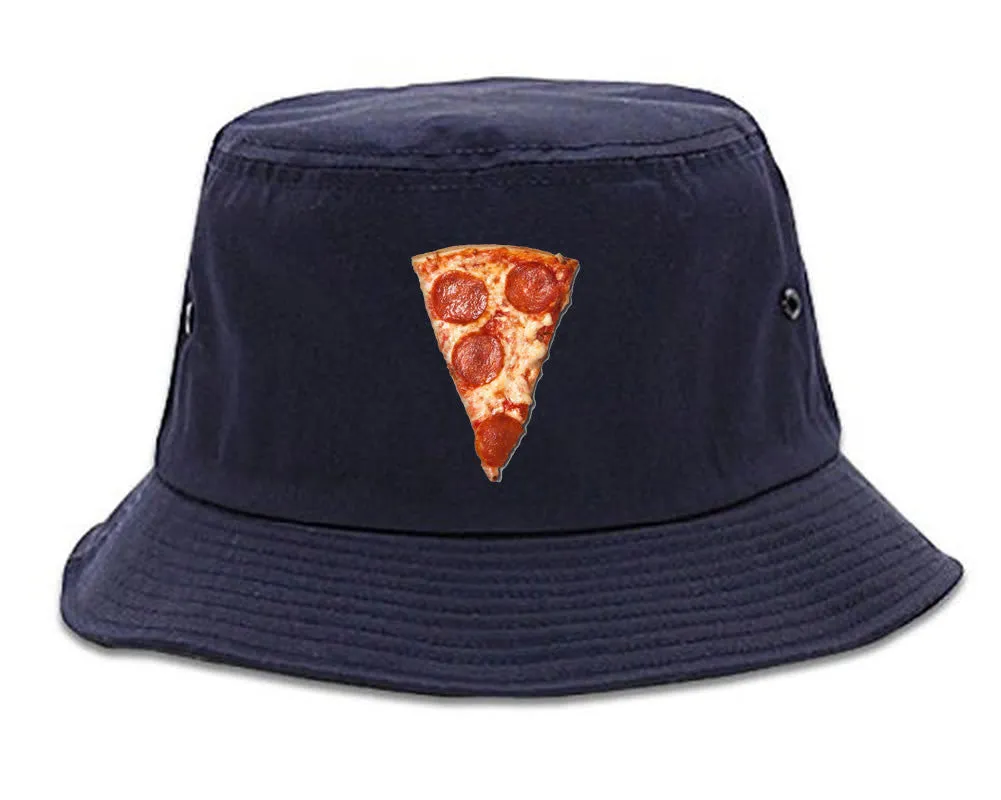 Real Pizza with Pepperoni Meme Bucket Hat Cap