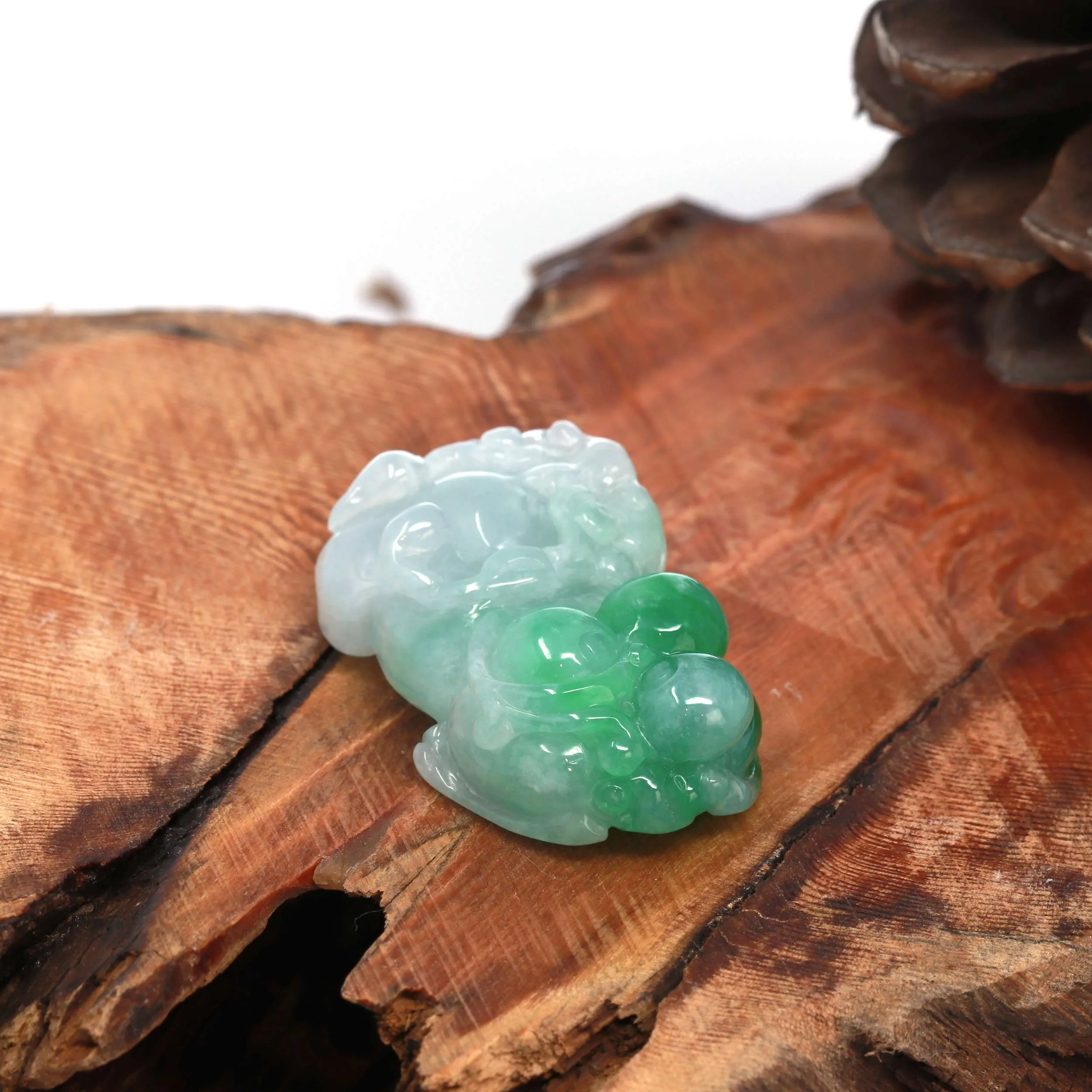 RealJade® High-End Pi Xiu Genuine Burmese Apple Green Jadeite Jade PiXiu Pendant Necklace (FengShui Lucky)