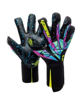 Reusch Attrakt Fusion Strapless Goalkeeper Gloves 5470979 7052 Black/Safety Yellow/Black