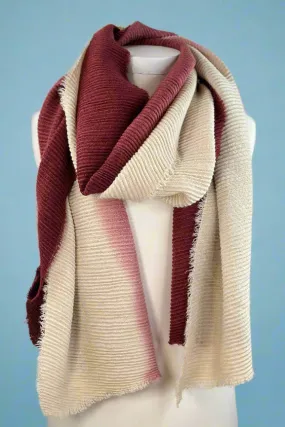 Ribbed Ombré Scarf