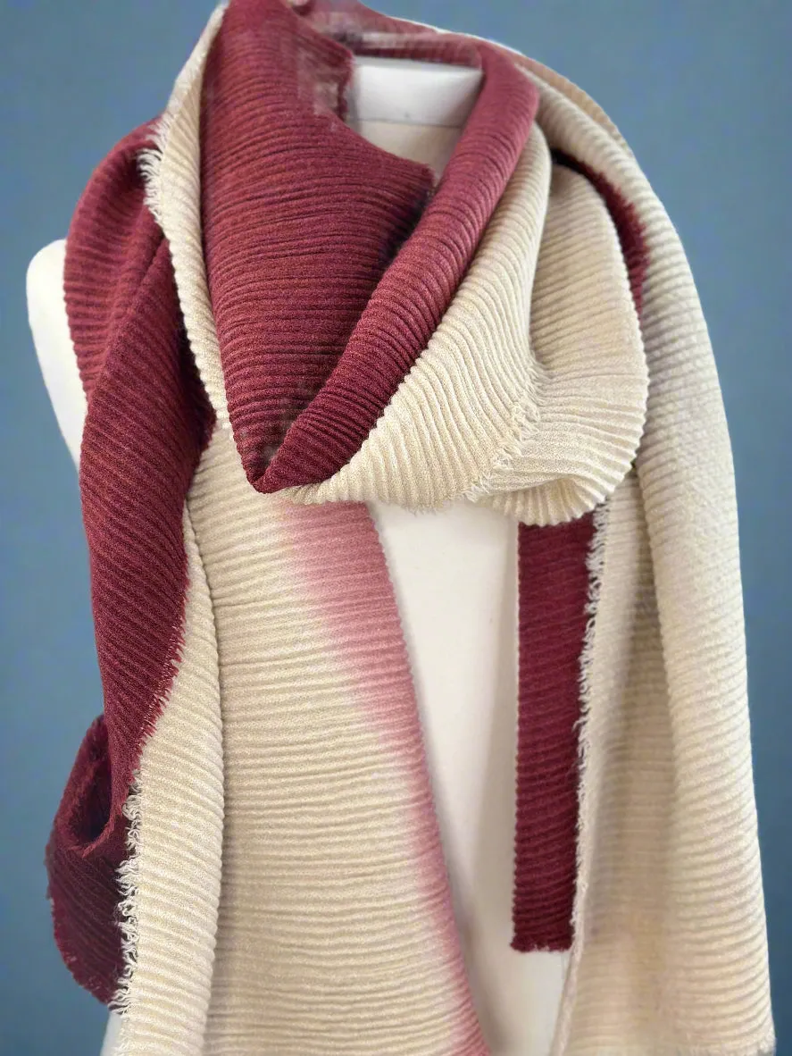 Ribbed Ombré Scarf