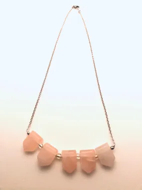 Rose Quartz Arrows Necklace