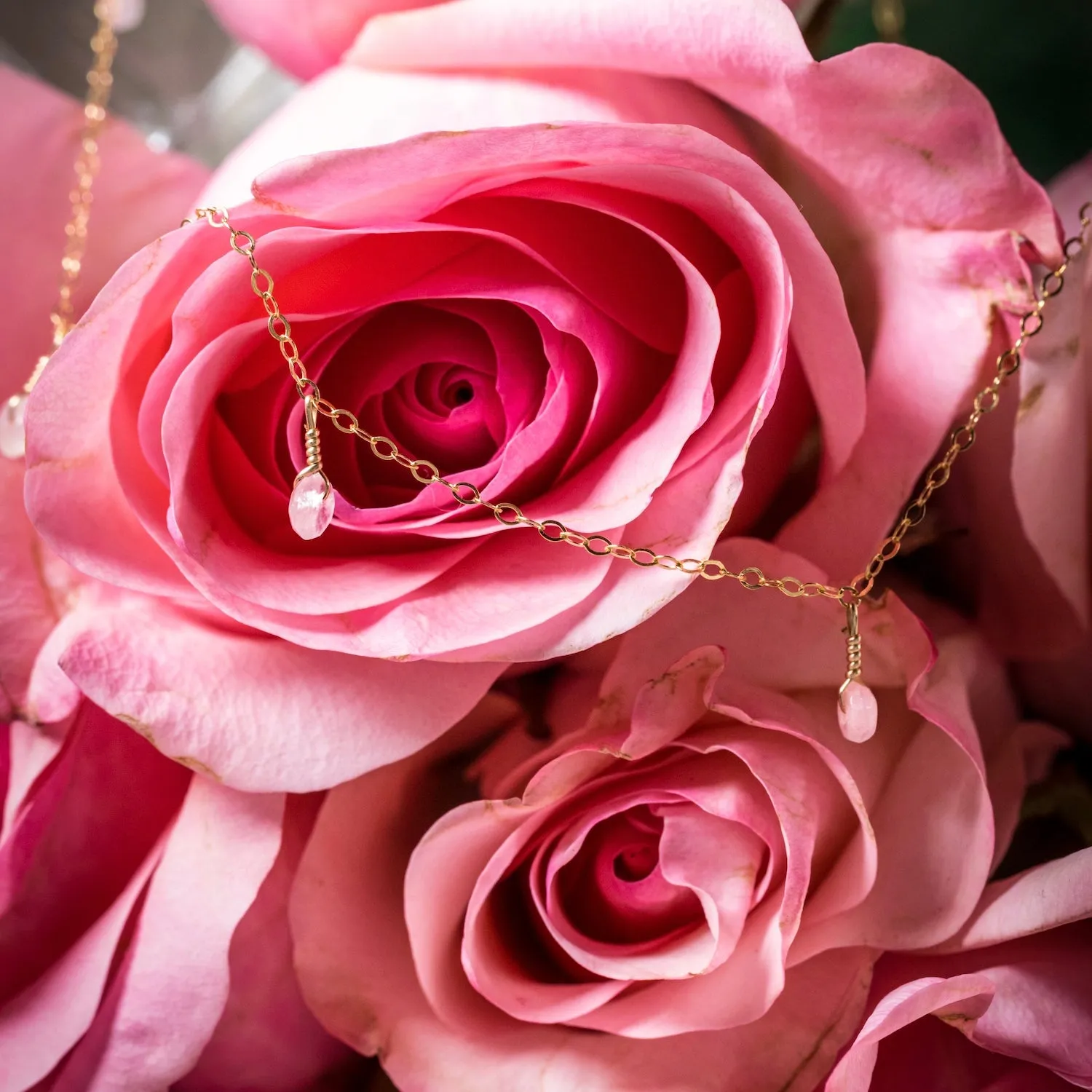 Rose Quartz Statement Necklace