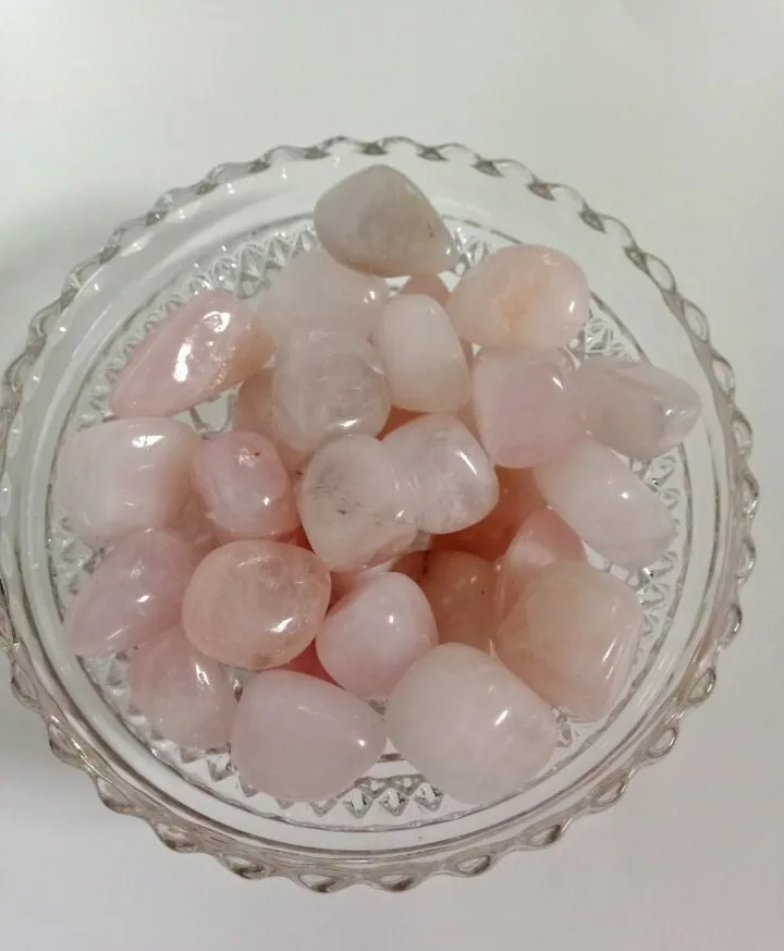 Rose quartz- Tumbled rose quartz- Natural rose quartz- Love crystal