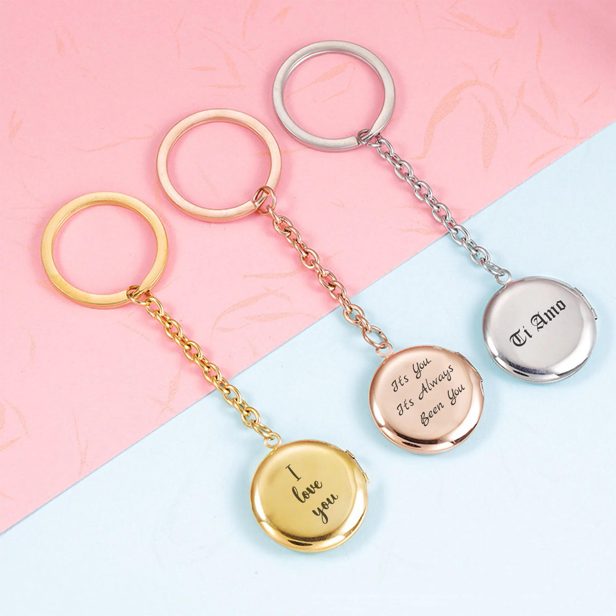 Round Shape Locket Keychain KCK 27