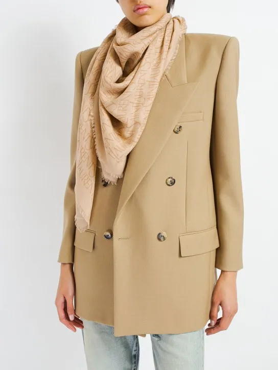 Saint Laurent   Light modal &amp; cashmere scarf 