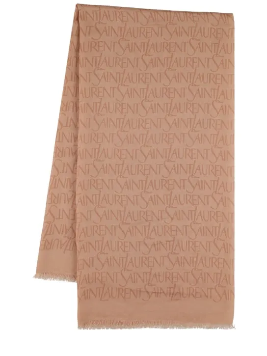 Saint Laurent   Light modal &amp; cashmere scarf 
