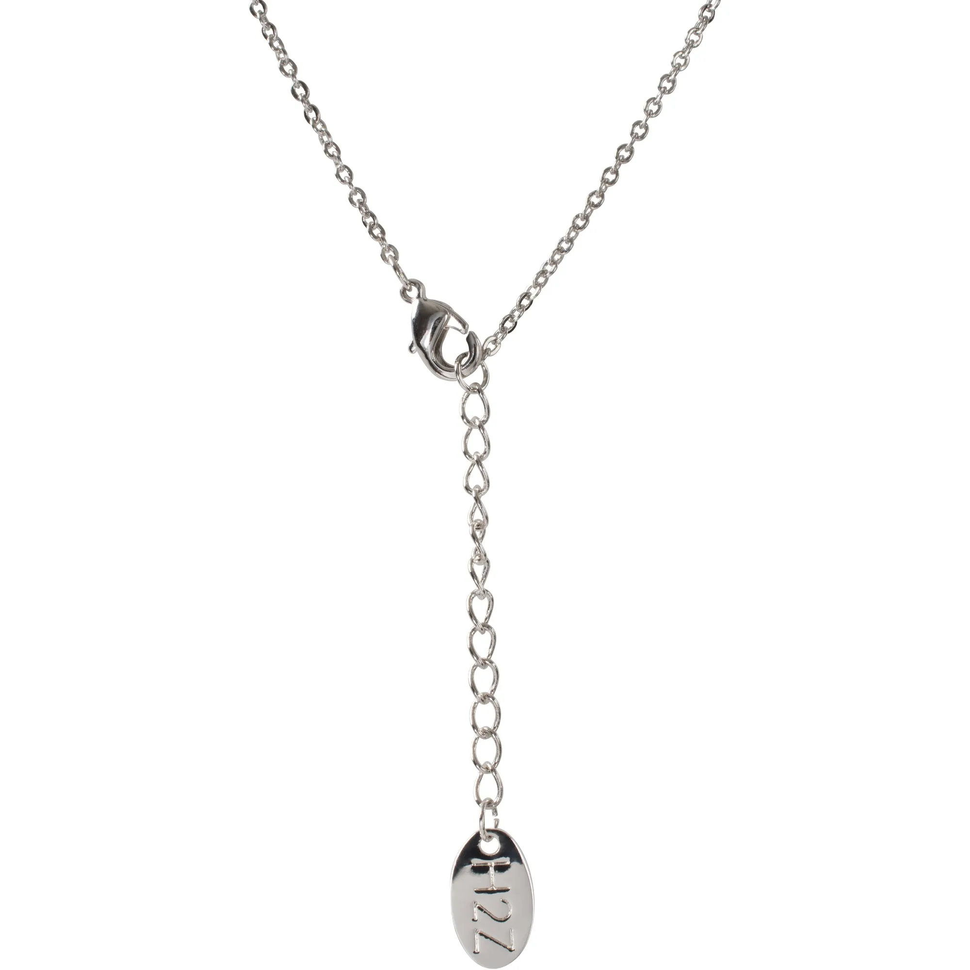 Sister Air Blue Opal 16"-17.5" Rhodium Necklace