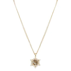 Small Quartz Hexagon Necklace
