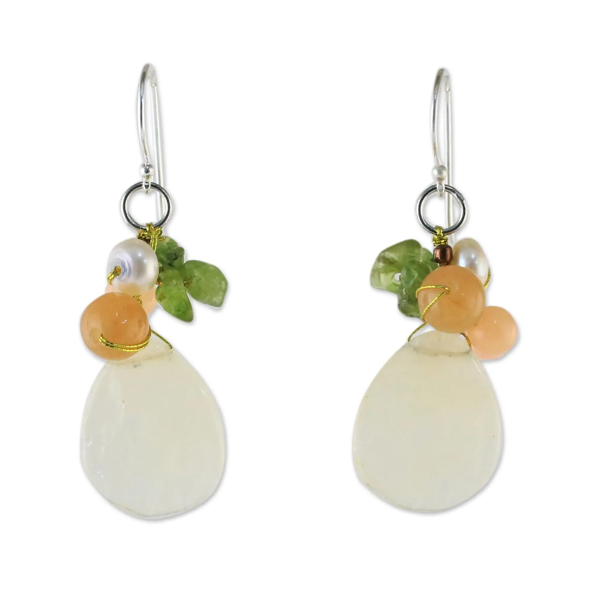 Soft Drops Beaded Earrings