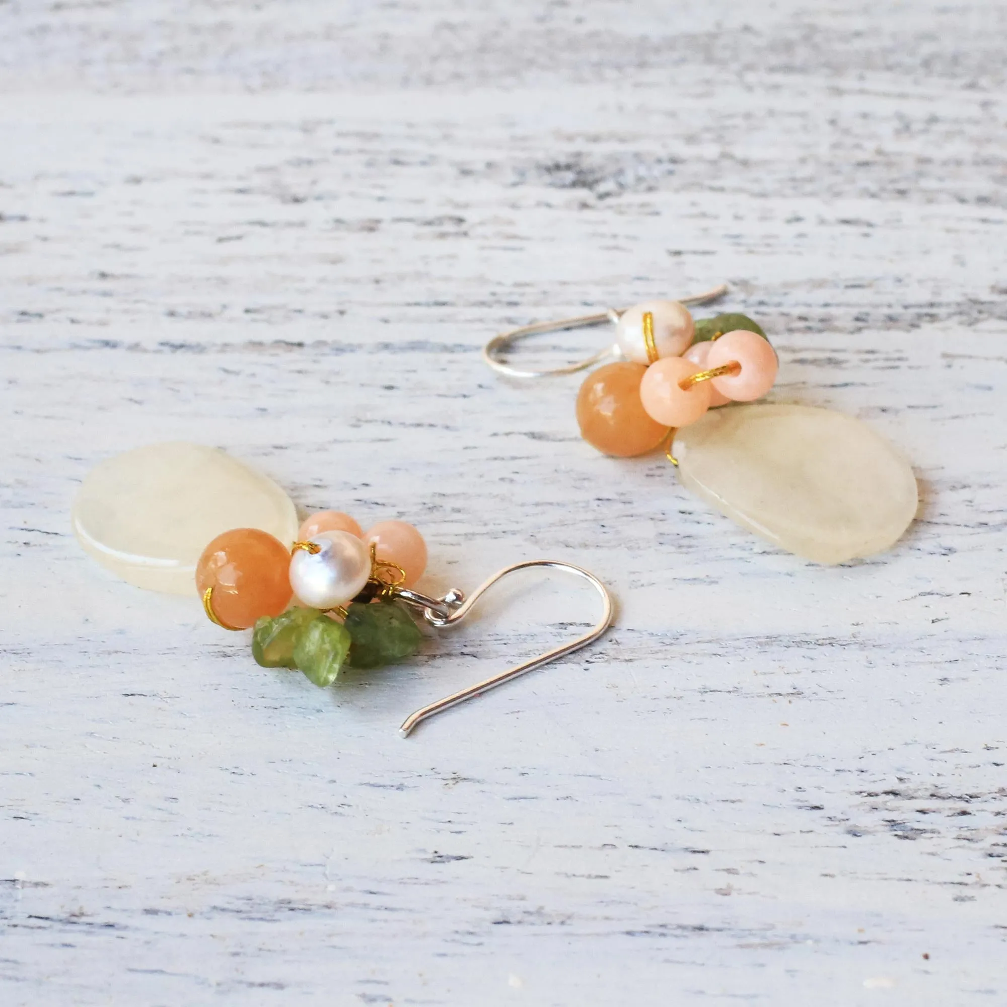 Soft Drops Beaded Earrings