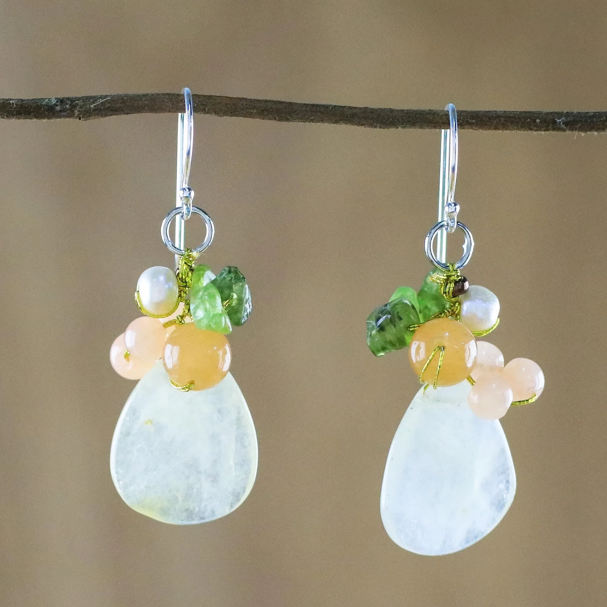 Soft Drops Beaded Earrings