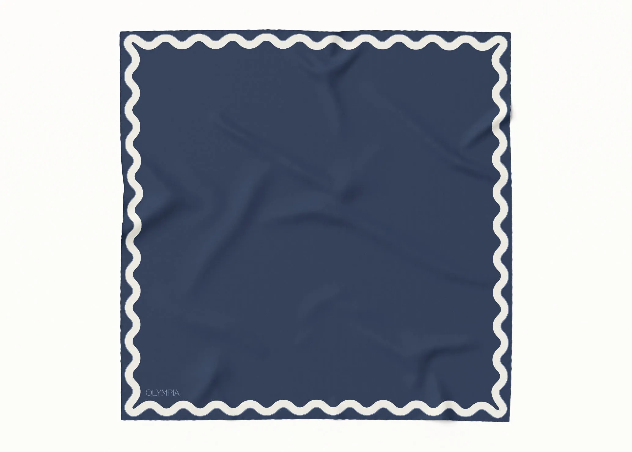 Sophie Blue Moon Silk Cotton Scarf - 54x54cm