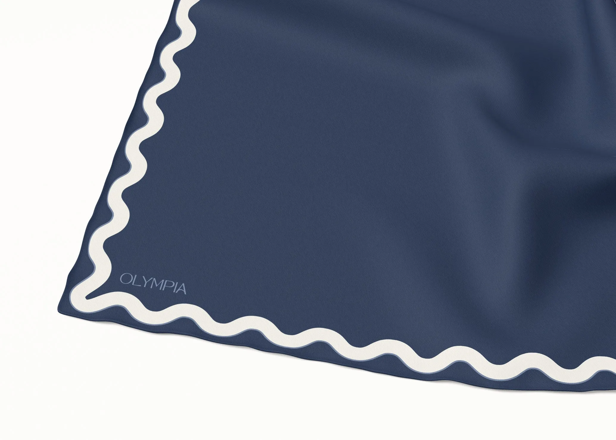 Sophie Blue Moon Silk Cotton Scarf - 54x54cm