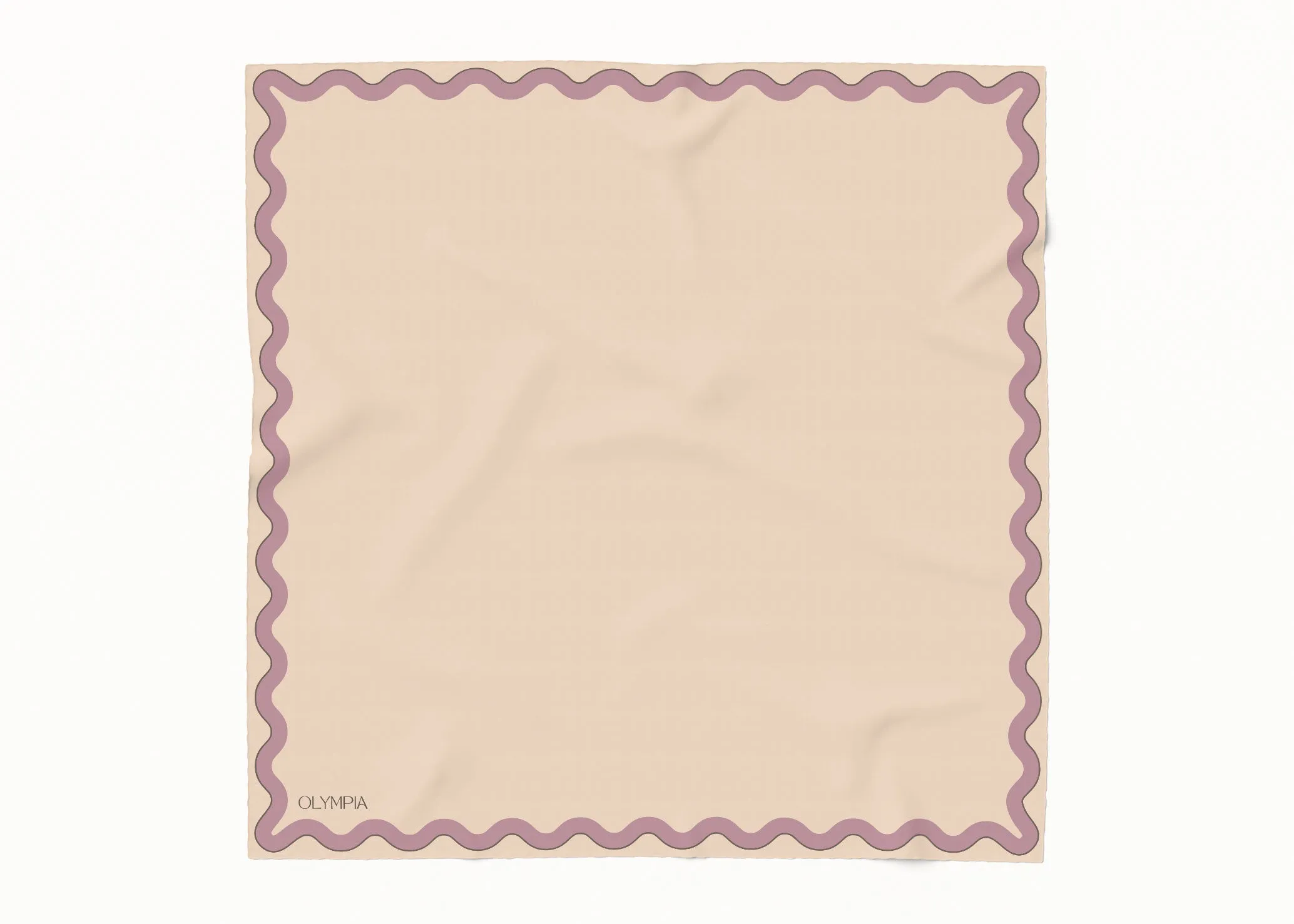 Sophie Dusty Peach/Lavender Silk Scarf - 54x54