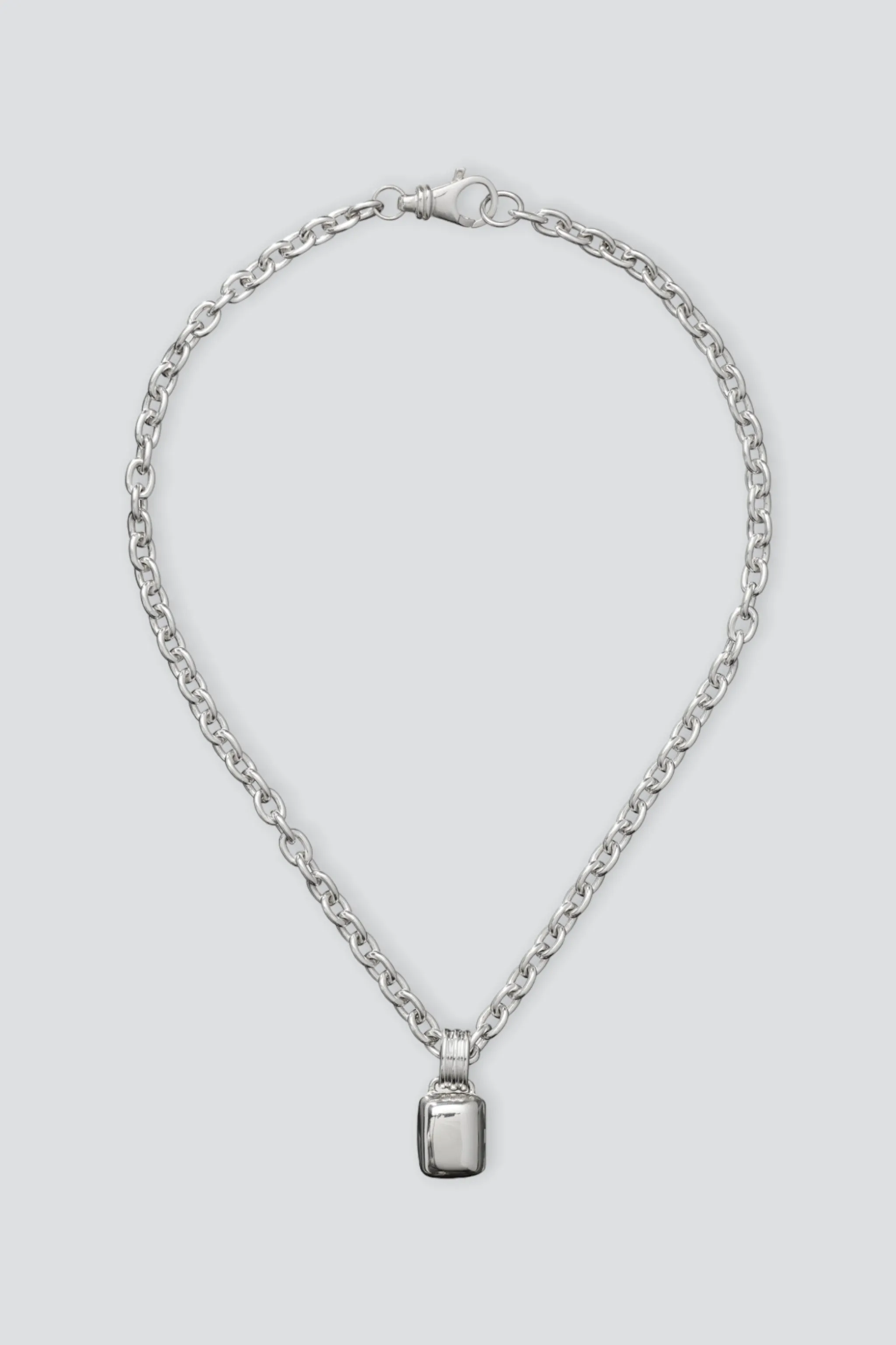 Sterling Silver Puffed Locket