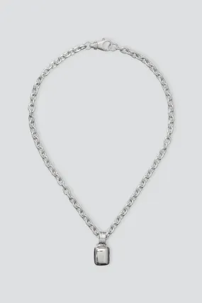 Sterling Silver Puffed Locket