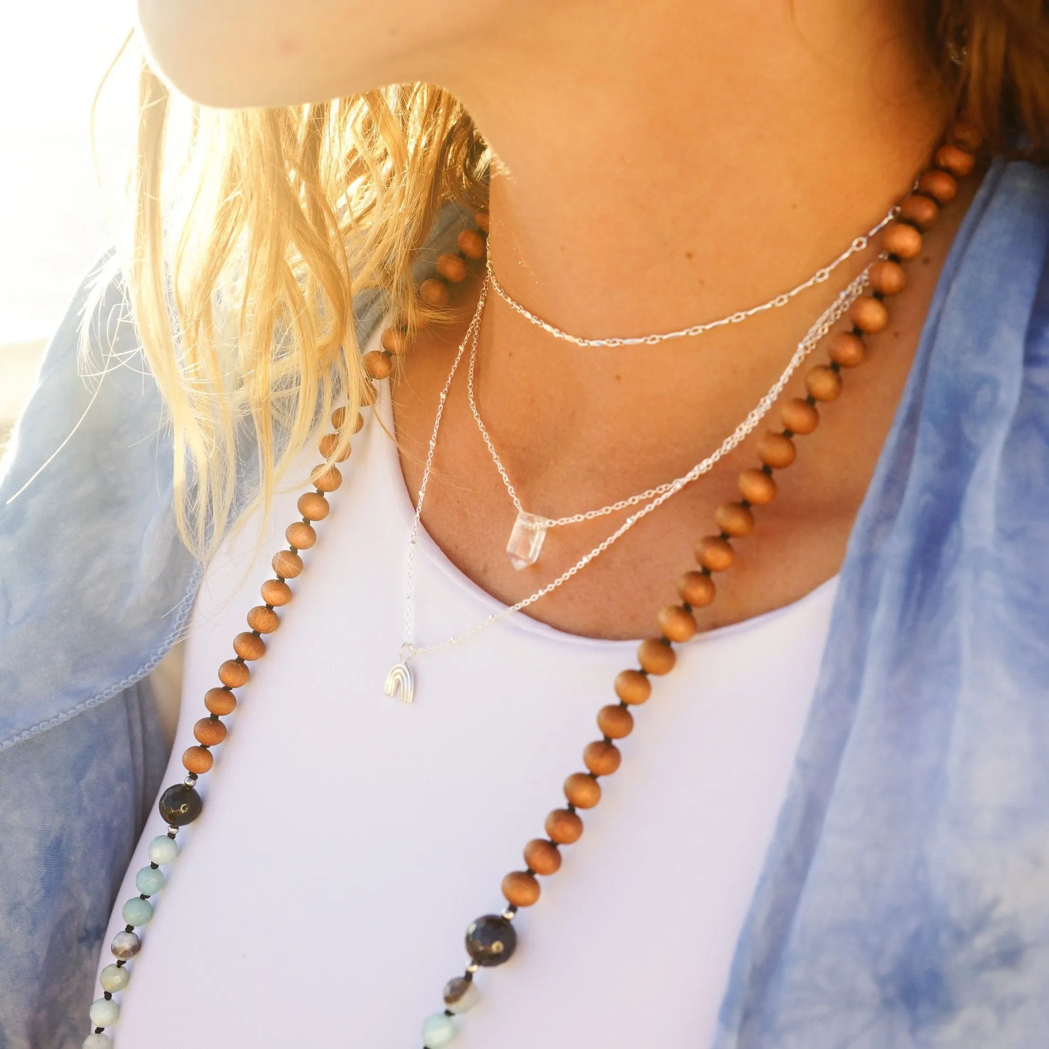 Teeny Tiny Master Healer Necklace | Sterling