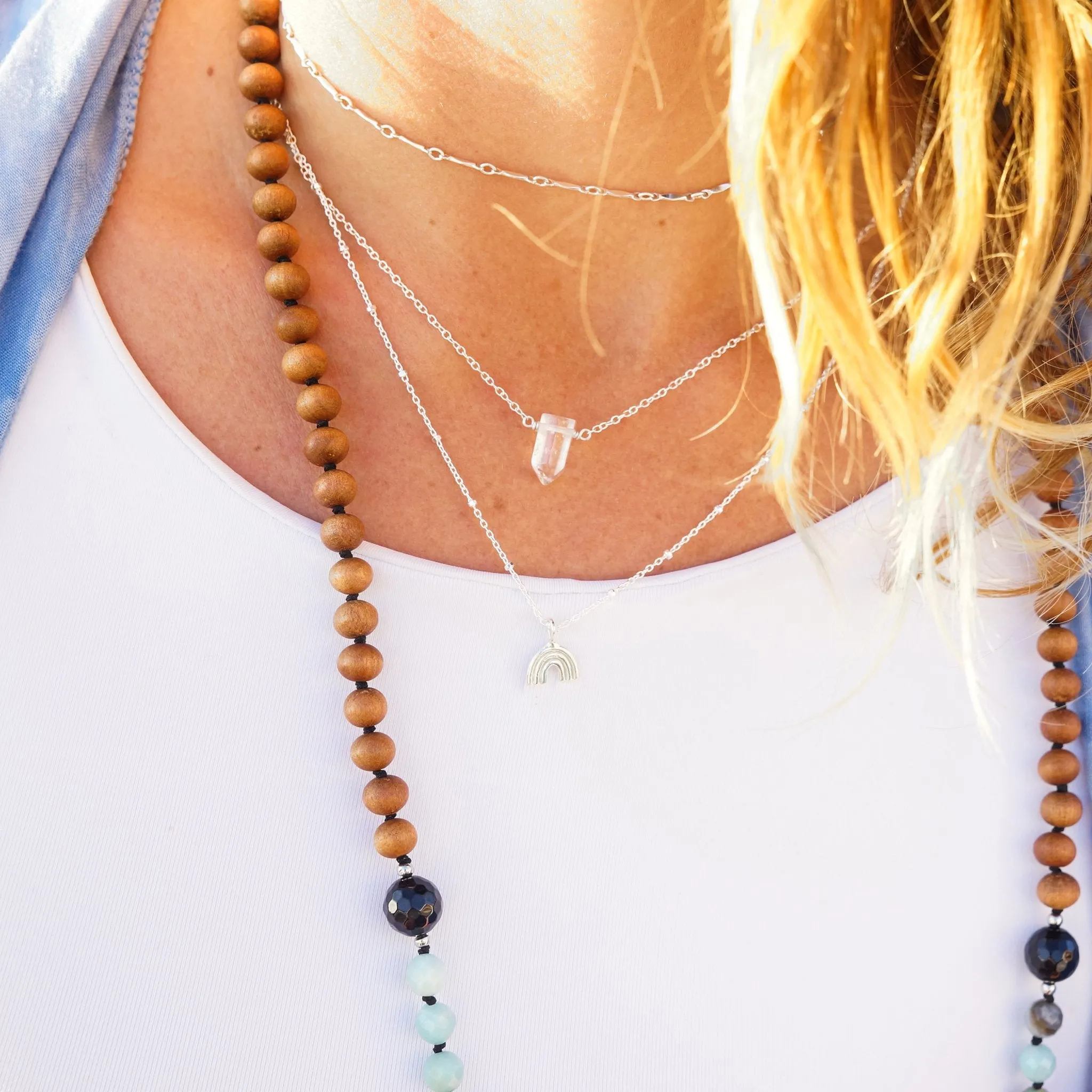 Teeny Tiny Master Healer Necklace | Sterling