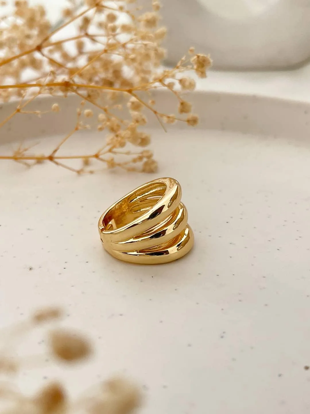 Triplet Dome Ring