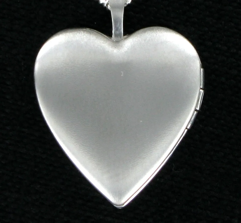 Twin Hearts Locket & 18" Curb Chain