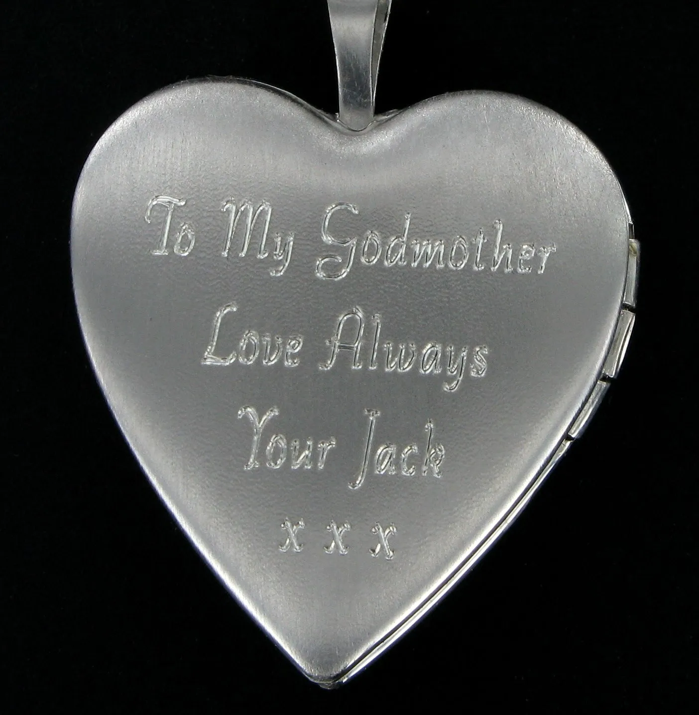 Twin Hearts Locket & 18" Curb Chain
