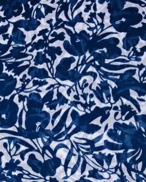 Two Tone Flower Pattern Scarf