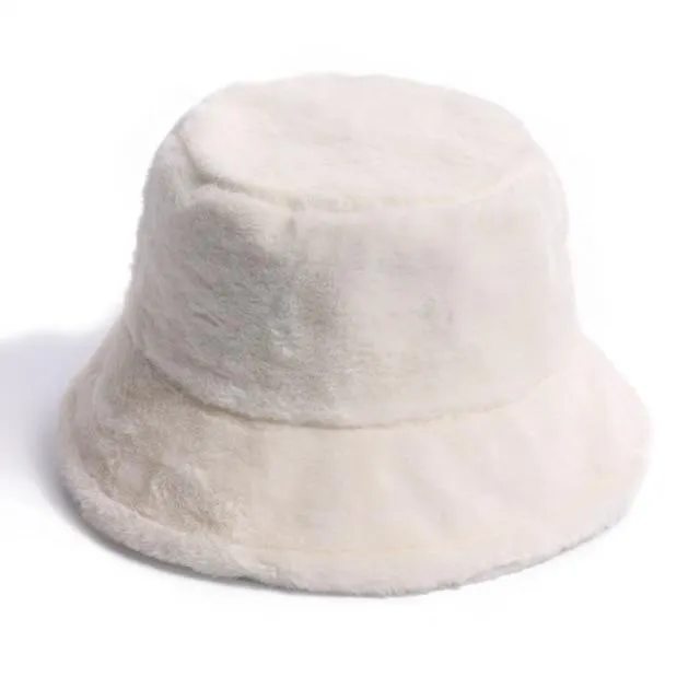 Women Felt Hat Winter Fedora Bucket Hat Women Classic Bucket Hat