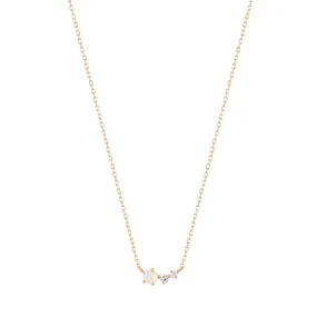 ZARA | Opal and Diamond Necklace